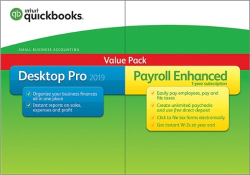 Intuit - QuickBooks Desktop Pro 2019 with Enhanced Payroll - Windows-Front_Standard 