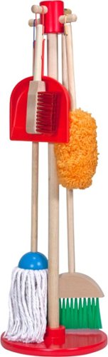  Melissa &amp; Doug - Let's Play House! Dust! Sweep! Mop! Play Set - Tan