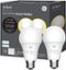 C by GE - A19 Bluetooth Smart LED Bulb with Google Assistant/Alexa/HomeKit (2-Pack) - White Only-Front_Standard 