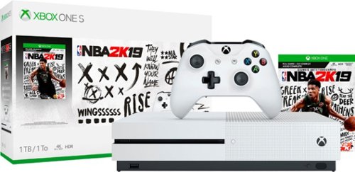  Microsoft - Xbox One S 1TB NBA 2K19 Bundle with 4K Ultra HD Blu-ray