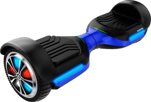 Swagtron - T588 Self-Balancing Bluetooth Scooter with LED Wheels - Blue-Angle_Standard 