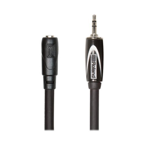  Roland - 25' 3.5mm Male/Female Audio Extension Cable - Black
