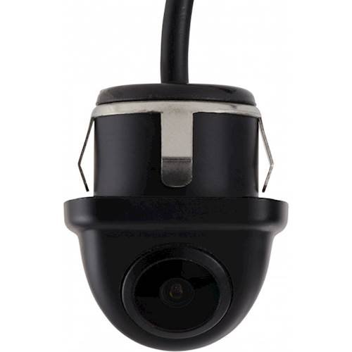 EchoMaster - Universal Mini Lip Mount Back-Up or Front View Camera with Parking Lines - Black