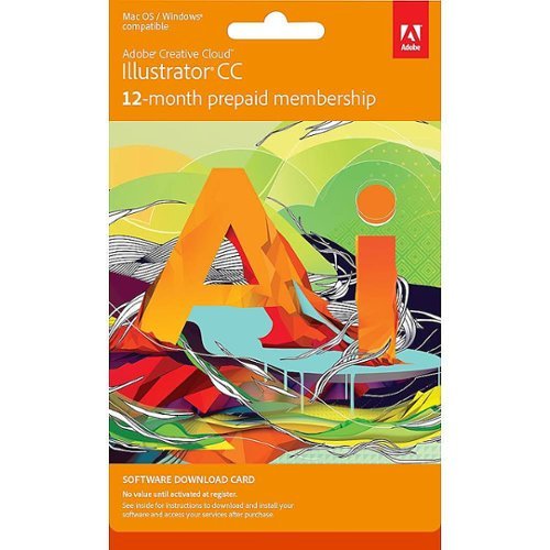 Adobe - Illustrator CC (1-Year Subscription) - Mac OS, Windows
