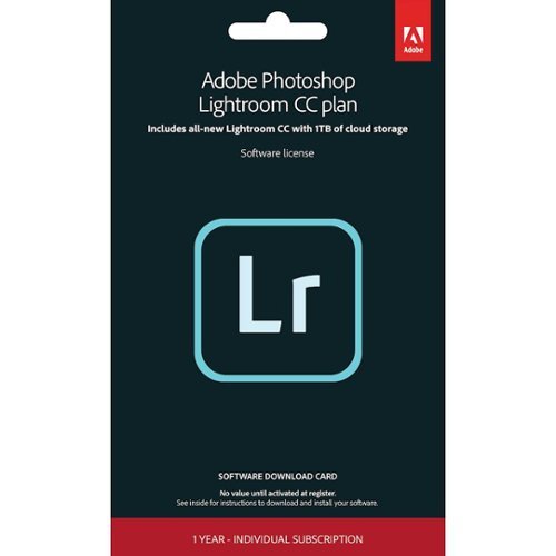 Adobe - Photoshop Lightroom CC - 1 Year Individual Subscription - Mac OS, Windows-Front_Standard 