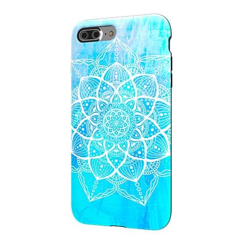 ArtsCase - StrongFit Designers Case for Apple® iPhone® 7 Plus and 8 Plus - Aqua Mandala-Front_Standard 
