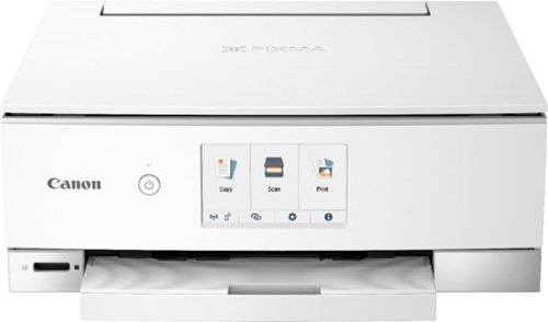 Canon - PIXMA TS8220 Wireless All-In-One Printer - White-Front_Standard 