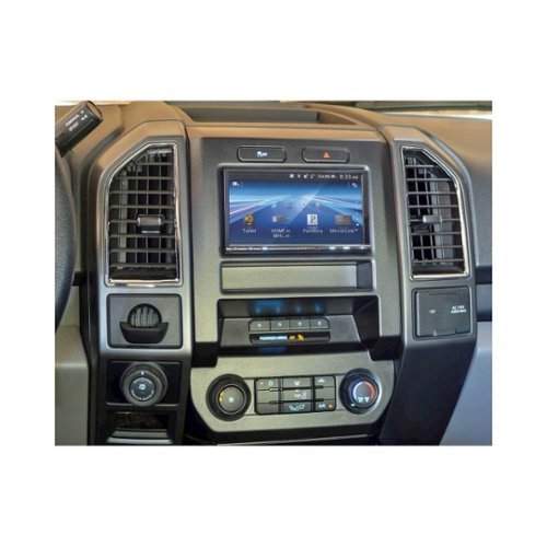 PAC Integrated Radio Replacement Dash Kit with Climate and Steering Wheel Controls for Select Ford F-Series Trucks - Black WORLDWIDE DELIVERY