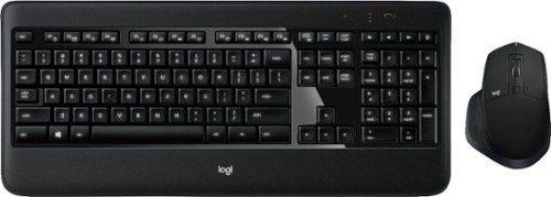 Logitech - MX900 Full-size Wireless Scissor Keyboard and Mouse Bundle - Black