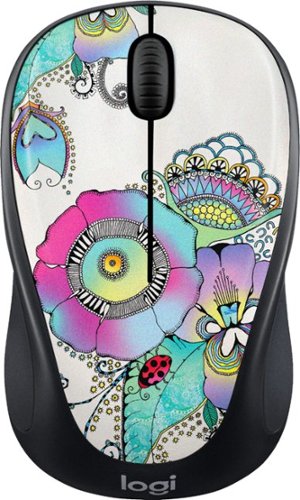  Logitech - M325c Collection Wireless Optical Mouse - Lady on the Lily
