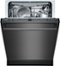 Bosch - 100 Series 24" Top Control Built-In Dishwasher - Black Stainless Steel-Front_Standard 