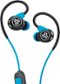 JLab - Fit Sport Fitness Earbuds Wireless In-Ear Headphones - Black/Blue-Front_Standard 