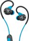 JLab - Fit Sport Fitness Earbuds Wireless In-Ear Headphones - Black/Blue-Front_Standard