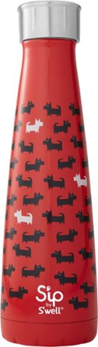 S'ip by S'well - 15-Oz. Water Bottle - Black/Red/Silver/White-Angle_Standard 