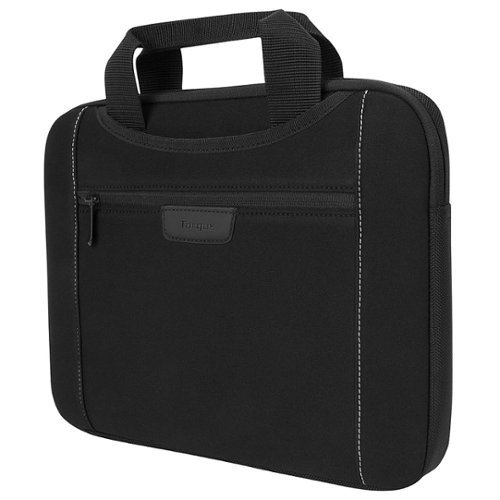 Targus Slipskin Sleeve for 12 Laptop with Hideaway Handles - Black GLOBAL SHIPPING