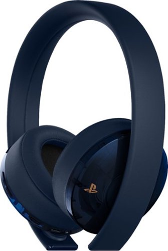  Sony - 500 Million Limited Edition Gold 7.1 Virtual Surround Sound Gaming Headset for PC, Mac, PS4, PS VR, and Mobile Devices - Black