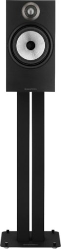 Bowers & Wilkins - 600 Series 6-1/2" Passive 2-Way Bookshelf Speakers (Pair) - Black-Front_Standard 
