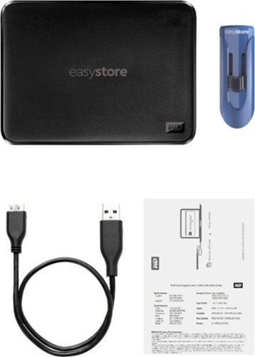 WD easystore 4TB External USB 3.0 Portable Hard Drive with 32GB Easystore USB Flash Drive - Black WORLDWIDE DELIVERY