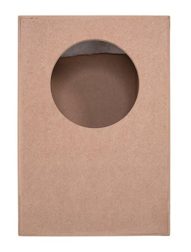 Sonance - MEDIUM ROUND ACOUSTIC ENCLOSURE - Visual Performance Enclosure for Select 6.5" In-ceiling Speakers (Each) - Unfinished Wood