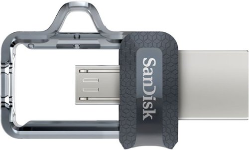 SanDisk Ultra 128GB USB 3.0, Micro USB Flash Drive - Gray / Transparent WHERE TO BUY