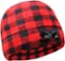 Panther Vision - POWERCAP 35/55 Fleece Beanie - Plaid Red/Black-Front_Standard