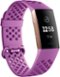 Fitbit - Charge 3 Activity Tracker + Heart Rate - Berry / Rose Gold-Angle_Standard