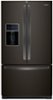 Whirlpool - 27 Cu. Ft. French Door Refrigerator with Platter Pocket - Black Stainless Steel-Front_Standard