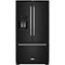 KitchenAid - 26.8 Cu. Ft. French Door Refrigerator - Black-Front_Standard