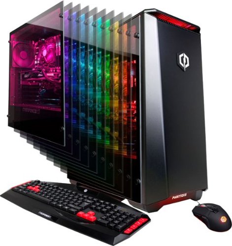  CyberPowerPC - Gaming Desktop - Intel Core i7 - 16GB Memory - NVIDIA GeForce RTX 2080 - 1TB Solid State Drive - Black