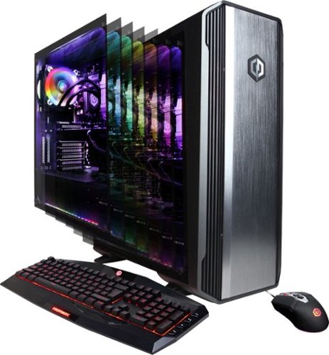 CyberPowerPC - Gaming Desktop - Intel Core i7 - 32GB Memory - NVIDIA GeForce RTX 2080 - 2TB Hard Drive + 240GB Solid State Drive - Titanium-Front_Standard 