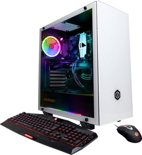 CyberPowerPC - Gaming Desktop - Intel Core i7 - 16GB Memory - NVIDIA GeForce RTX 2080 Ti - 2TB Hard Drive + 240GB Solid State Drive - White-Front_Standard 