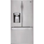 LG - 22.1 Cu. Ft. French Door Counter-Depth Refrigerator - Stainless steel - Front_Standard