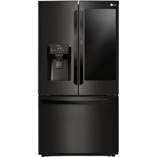 LG - 21.9 Cu. Ft. French InstaView Door-in-Door Counter-Depth Refrigerator-Front_Standard 