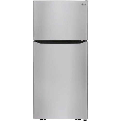 LG - 20.2 Cu. Ft. Top-Freezer Refrigerator - Stainless Steel-Front_Standard 