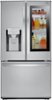 LG - 21.9 Cu. Ft. French Door-in-Door Counter-Depth Smart Refrigerator with InstaView - Stainless Steel-Front_Standard