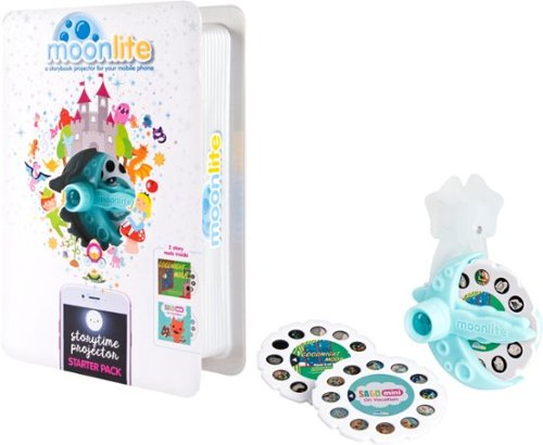  Moonlite - Storybook Projector Starter Pack for Most Smartphones - Multi