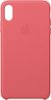 Apple - iPhone® XS Max Leather Case - Peony Pink-Front_Standard