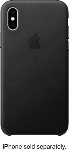  Apple - iPhone® XS Leather Case - Black