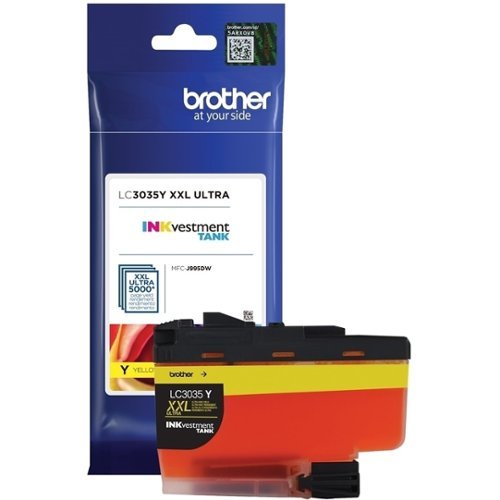 Brother - LC3035Y XXL Ultra High-Yield INKvestment Tank Ink Cartridge