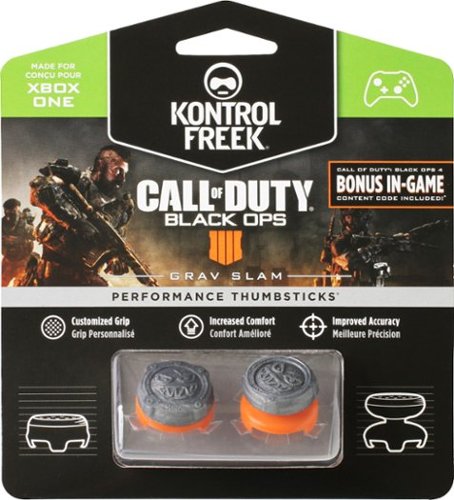  KontrolFreek - Call of Duty: Black Ops 4 Grav Slam Performance Thumbsticks for Xbox One - Gray/Orange