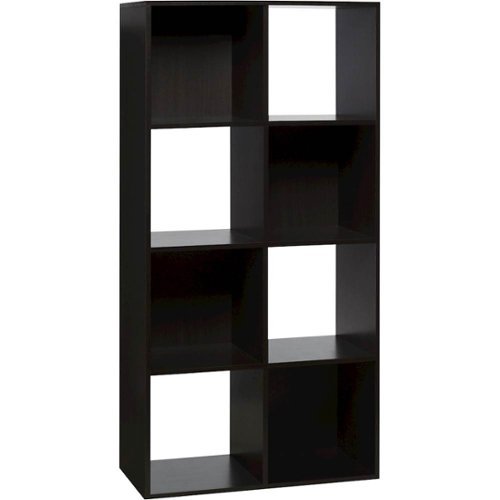 OneSpace - 4-Shelf Organizer Bookcase - Espresso-Front_Standard 