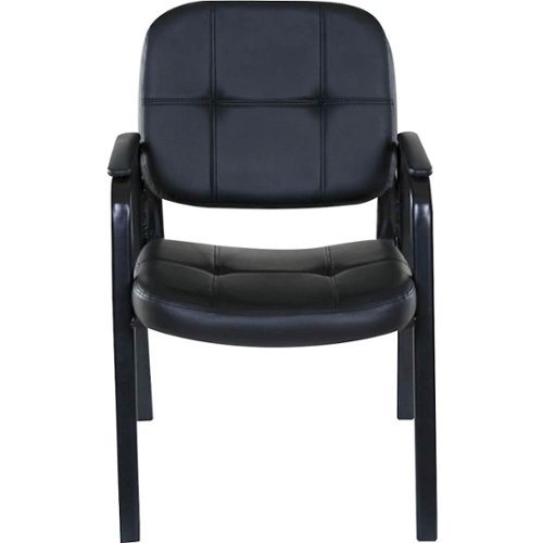 OneSpace - PVC Guest Reception Chair - Black