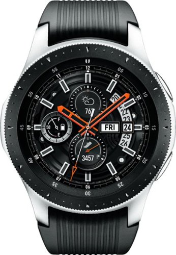 Samsung - Geek Squad Certified Refurbished Galaxy Watch Smartwatch 46mm Stainless Steel - Silver