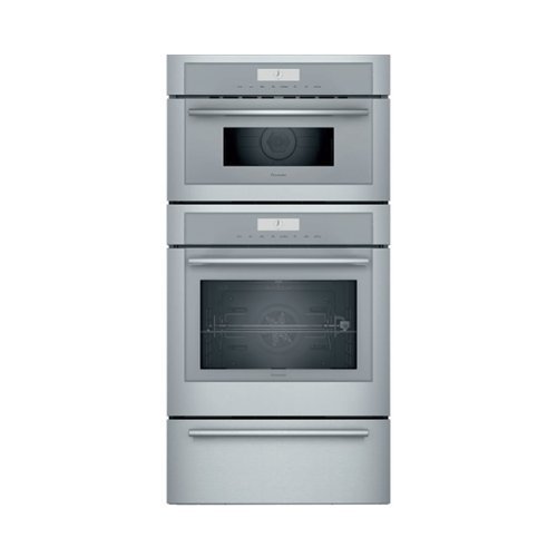 Thermador - Masterpiece Series 30" Built-In Electric Convection Wall Oven with Built-In Speed Microwave and Warming Drawer - Stainless Steel