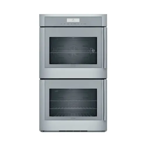 Front. Thermador - Masterpiece Series 30" Built-In Double Electric Convection Wall Oven with Wifi and Left Door Swing - Stainless Steel.