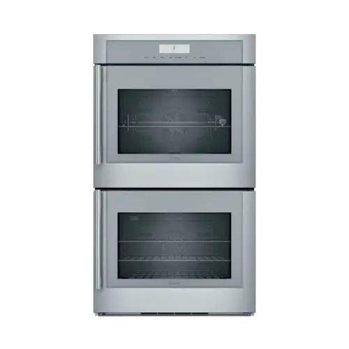 Front. Thermador - Masterpiece Series 30" Built-In Double Electric Convection Wall Oven with Wifi and Right Door Swing - Stainless Steel.