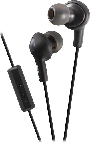  JVC - Gumy Plus Earbud Headphones - Black