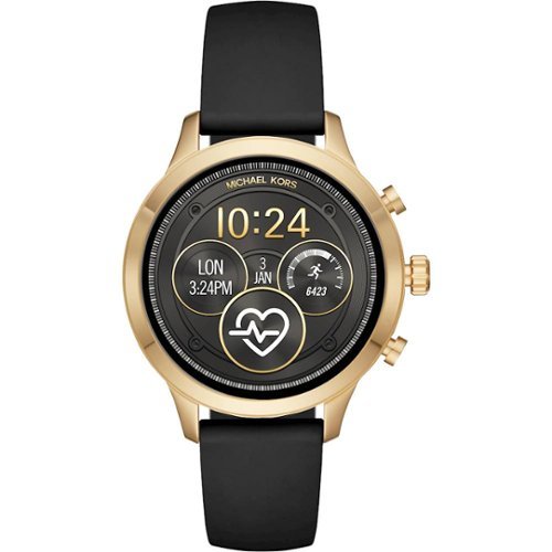 Michael Kors - Access Runway Smartwatch 41mm Stainless Steel - Gold-Tone-Front_Standard 