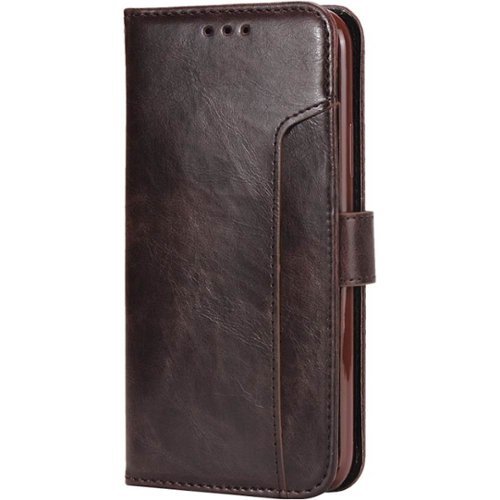 SaharaCase - Leather Flip Folio Case for Apple® iPhone® XS Max - Brown-Angle_Standard 