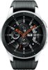 Samsung - Galaxy Watch Smartwatch 46mm Stainless Steel LTE (unlocked) - Silver-Front_Standard